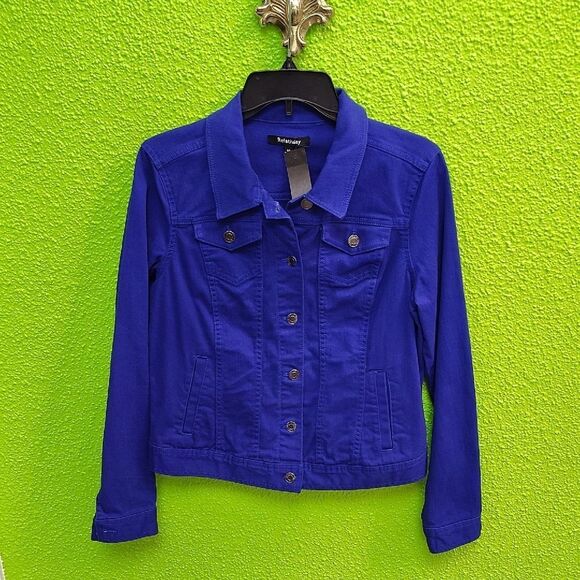 Relativity Blue Jean Jacket Classic Denim Style - Picture 1 of 3